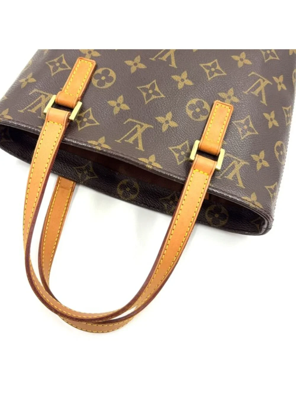 Louis Vuitton Vavin PM Monogram Leather Brown Light Handbag Gold